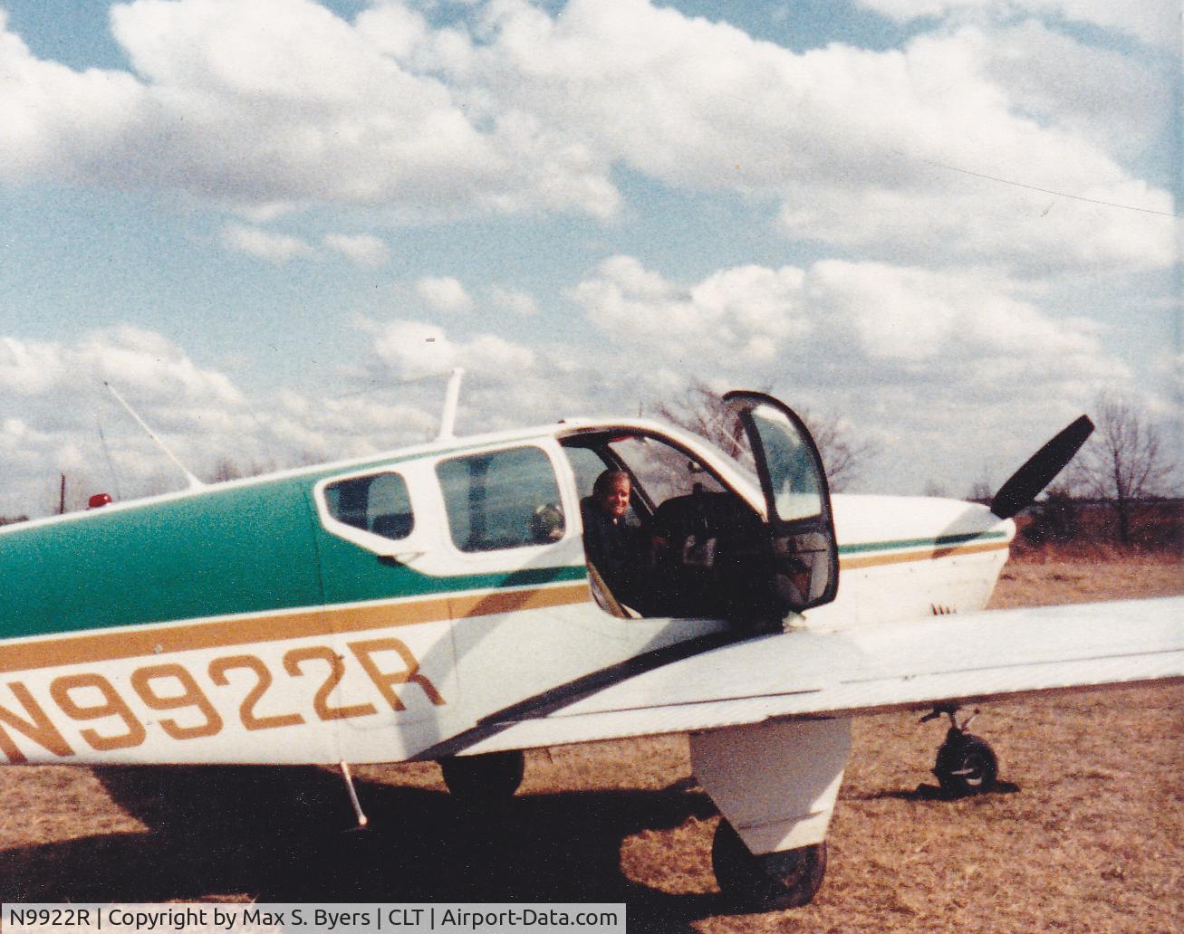 N9922R, 1960 Beech M35 Bonanza C/N D-6495, N9922R at CLT, March 1984