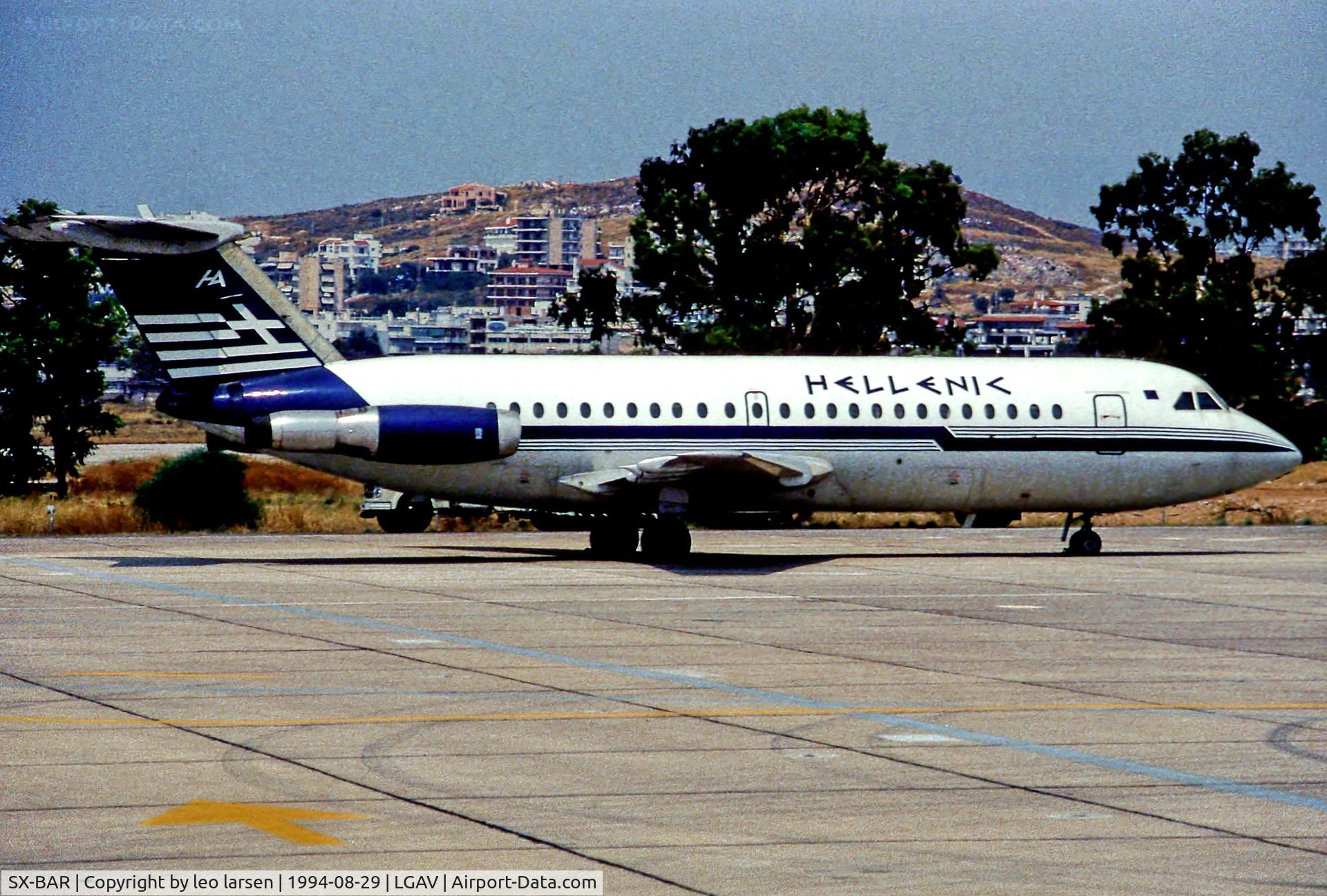 SX-BAR, 1966 BAC 111-215AU One-Eleven C/N BAC.096, Athens 29.8.94 without reg.