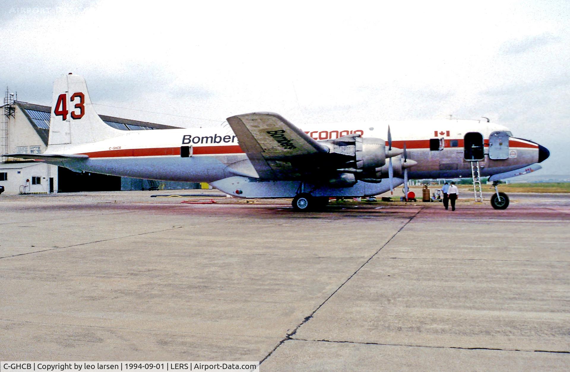 C-GHCB, 1956 Douglas DC-6B(F) C/N 44893, Reus Spain 1.9.94