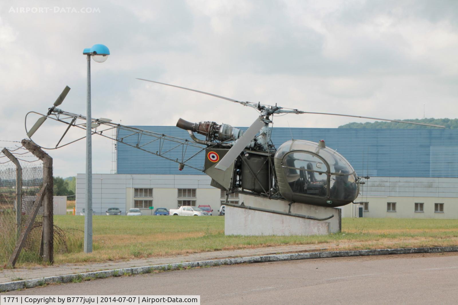 1771, 1962 Sud Aviation SE-3180 Alouette II C/N 1771, at Domgermain