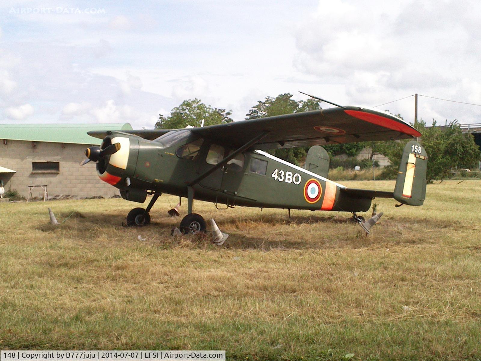 148, Max Holste MH.1521M Broussard C/N 208, preserved at Saint-Dizier