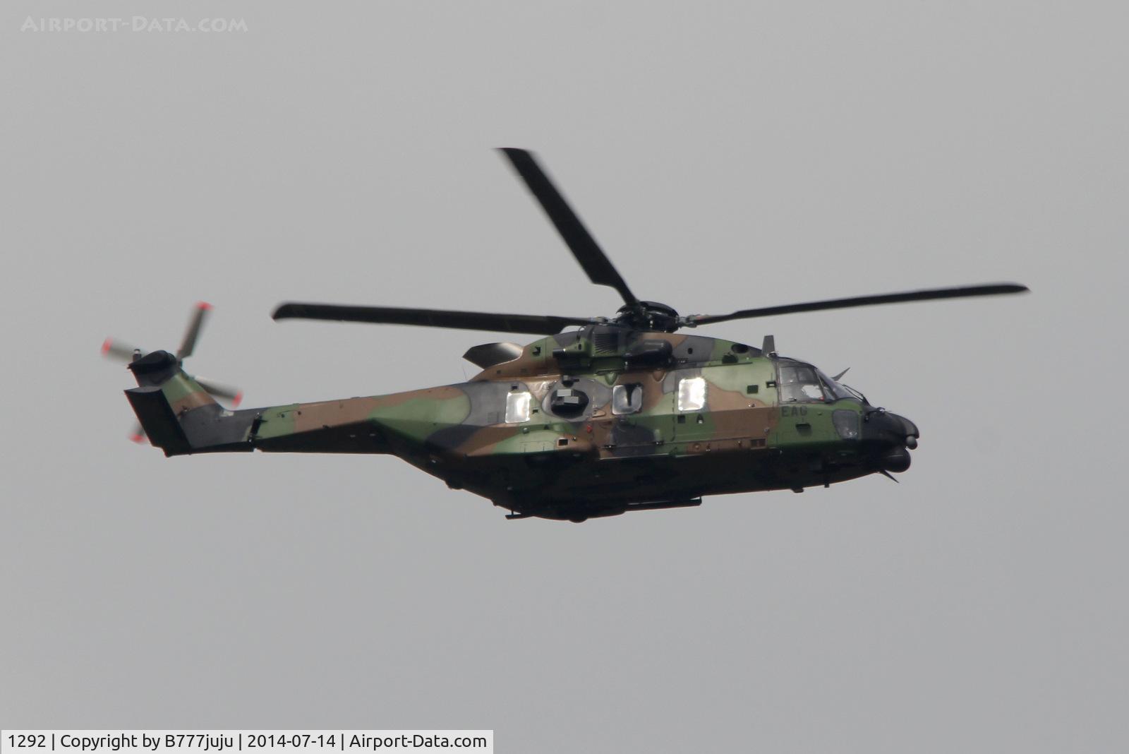 1292, 2013 NHI NH-90 TTH Caiman C/N 1292, back-home following 14 juillet display