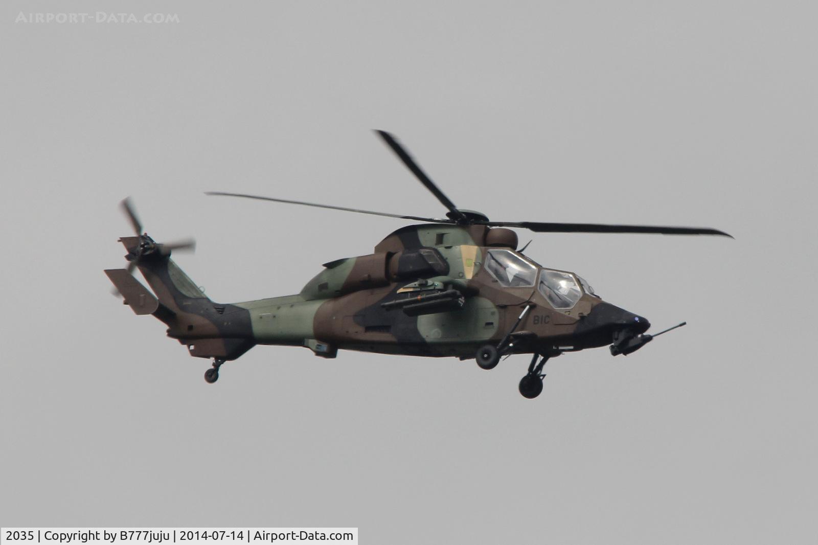 2035, Eurocopter EC-665 Tigre HAP C/N 2035, Back-Home following 14 juillet display