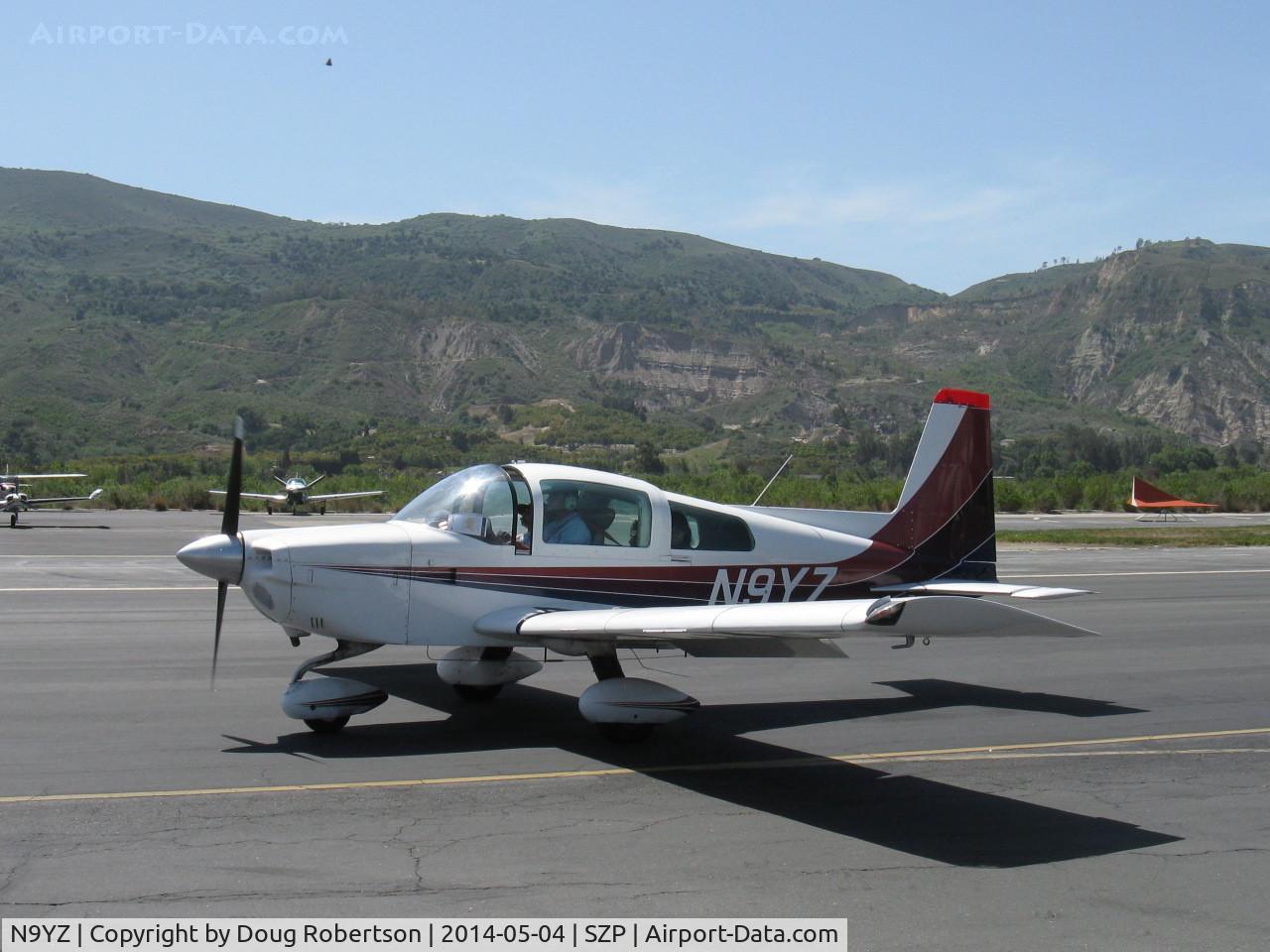 N9YZ, 1975 Grumman American AA-5A Cheetah C/N AA5-0822, 1975 Grumman American AA-5A CHEETAH, Lycoming O-320 150 Hp, taxi, Young Eagles flight