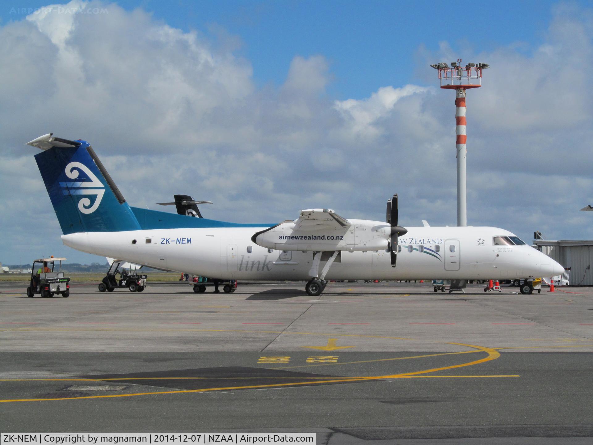 ZK-NEM, 2006 De Havilland Canada DHC-8-311 Dash 8 C/N 630, parked on domestic apron