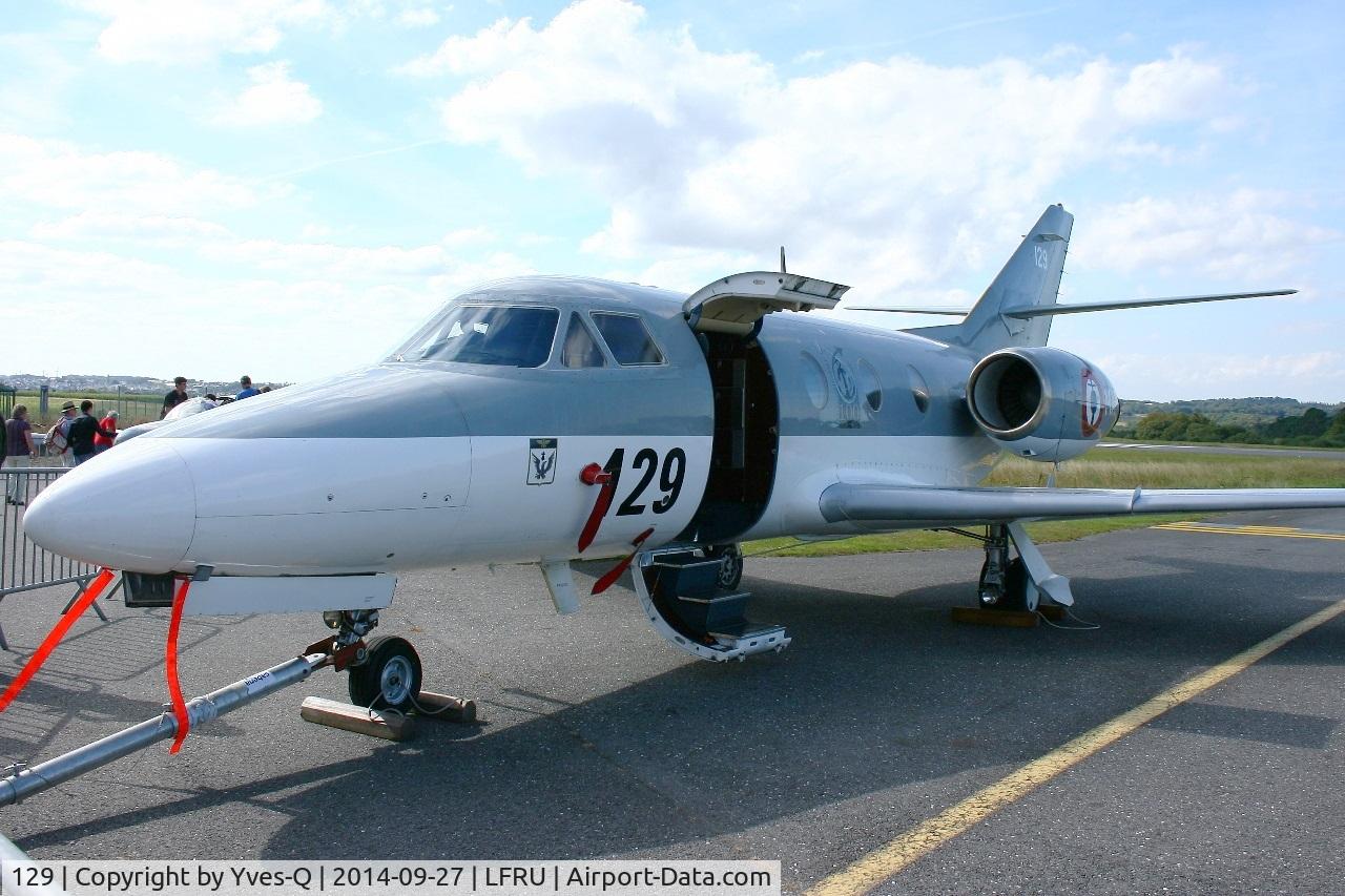 129, 1978 Dassault Falcon 10MER C/N 129, Dassault Falcon 10 MER, Static display, Morlaix-Ploujean airport (LFRU-MXN) air show in september 2014