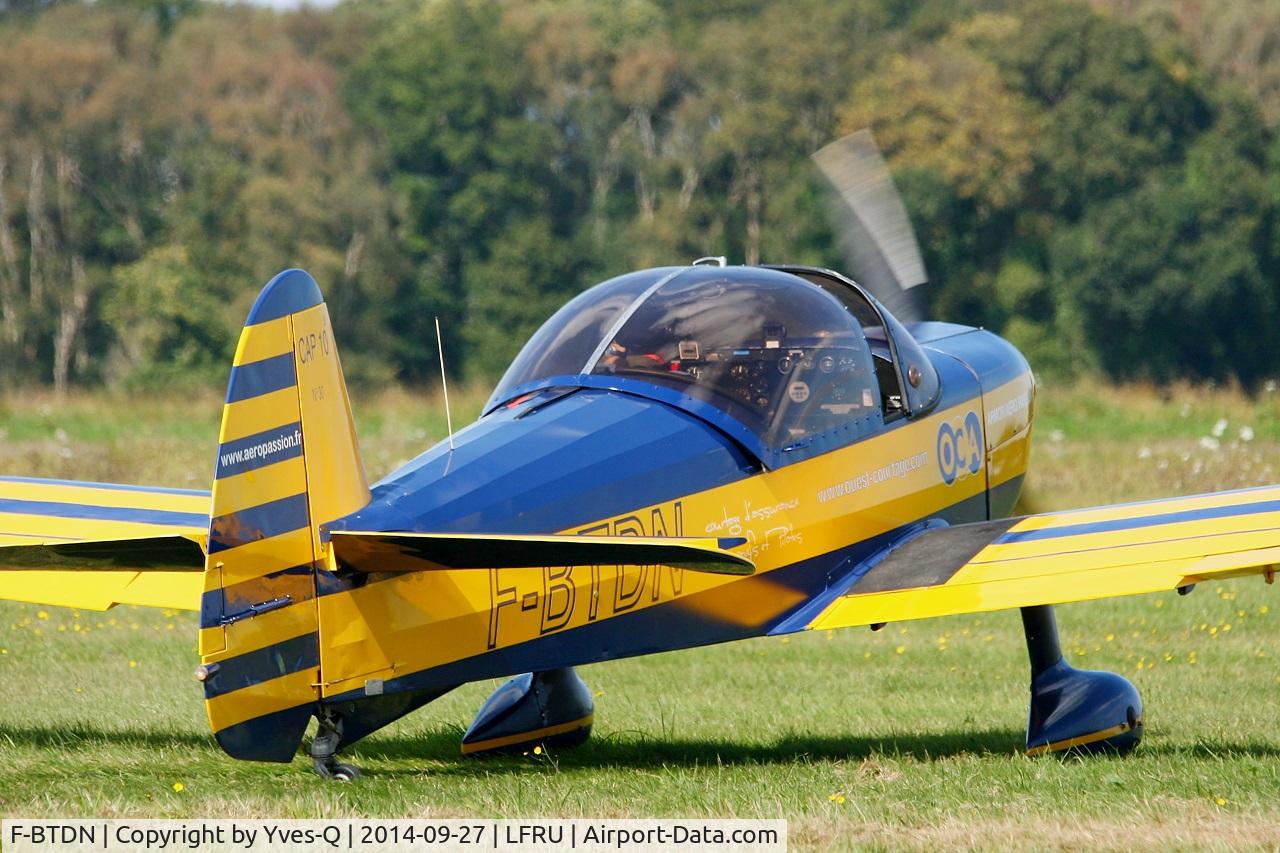 F-BTDN, Mudry CAP-10B C/N 30, Mudry CAP-10B, Holding point, Morlaix-Ploujean airport (LFRU-MXN) air show in september 2014