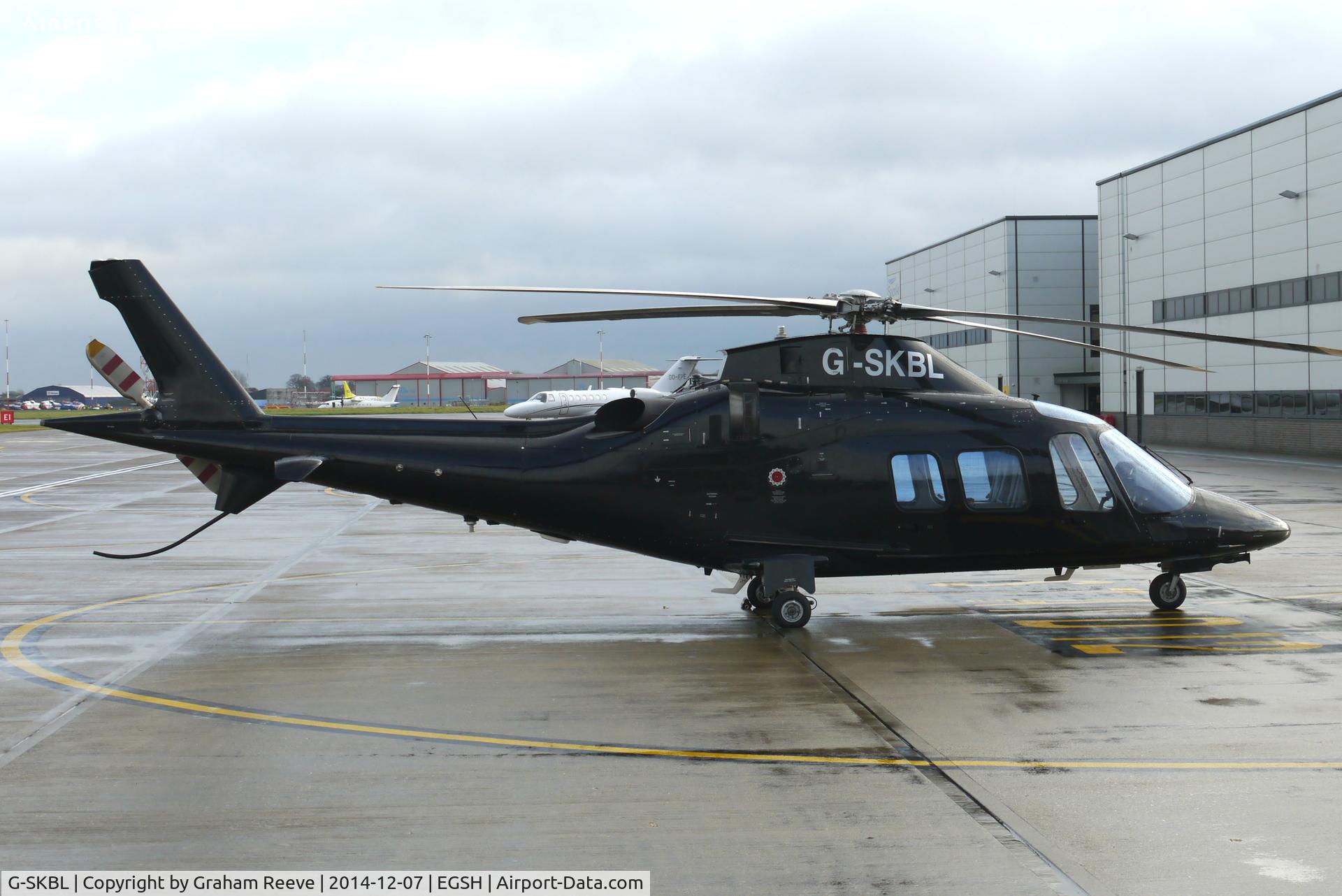 G-SKBL, 2006 Agusta A-109S Grand C/N 22011, Parked at Norwich.