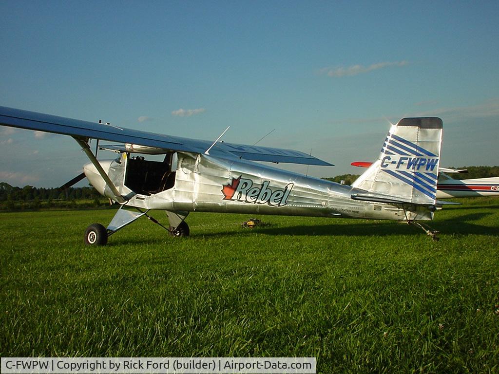 C-FWPW, 1997 Murphy Rebel C/N 436REB, This is the first configuration of C-FWPW on a grass strip north of Bowmanville, Ontario.