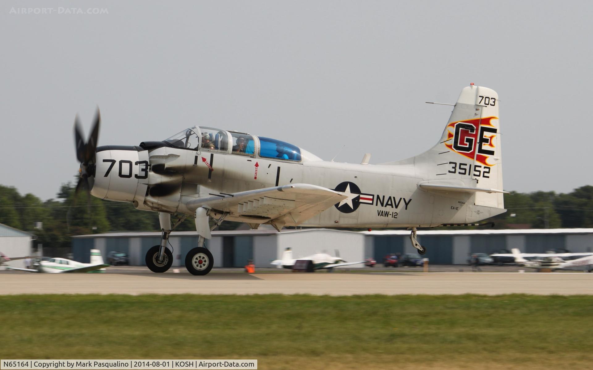 N65164, 1955 Douglas EA-1E Skyraider AD-5W C/N 55-471DH, Douglas EA-1E