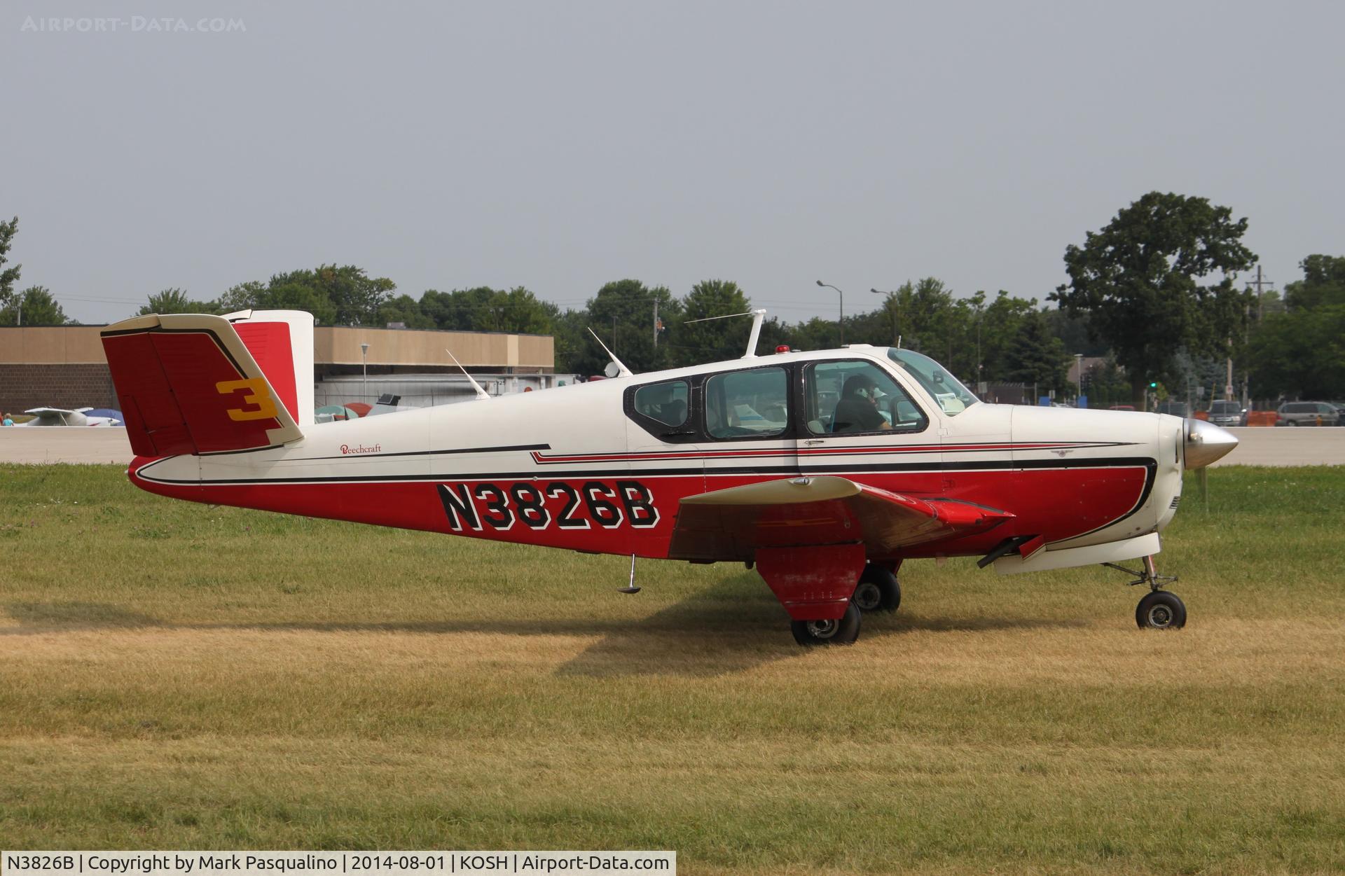 N3826B, 1955 Beech F35 Bonanza C/N D-4091, Beech F35