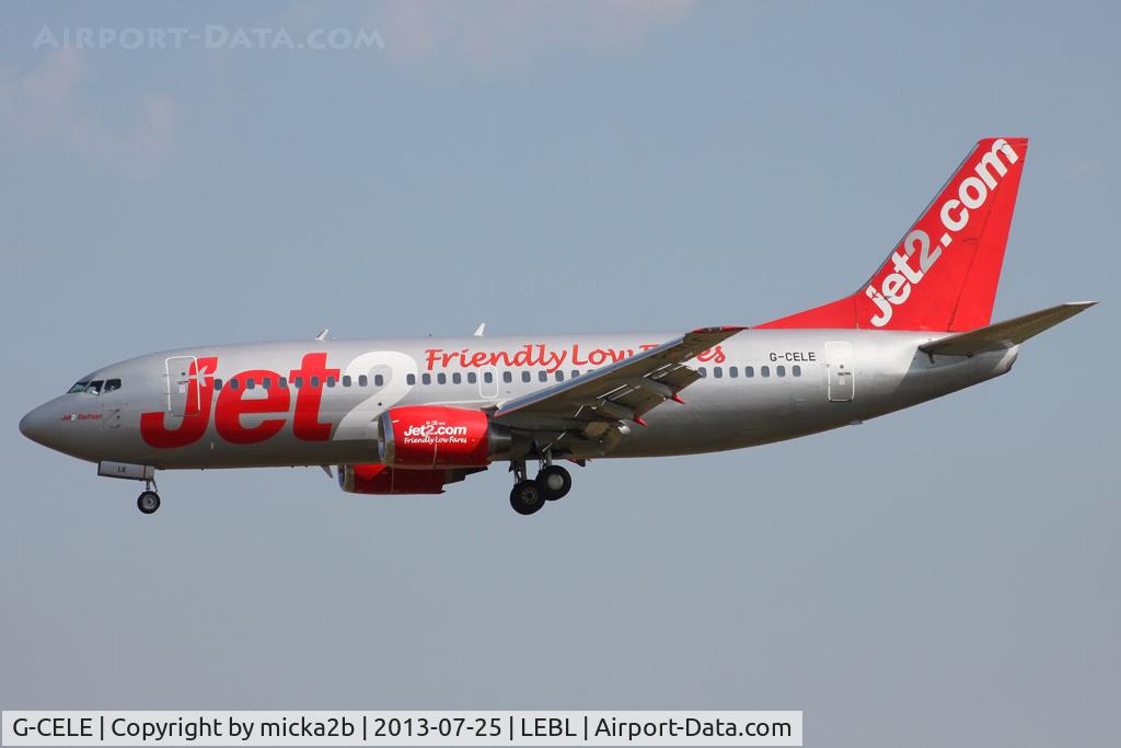 G-CELE, 1988 Boeing 737-33A C/N 24029, Landing. Scrapped in october 2019.