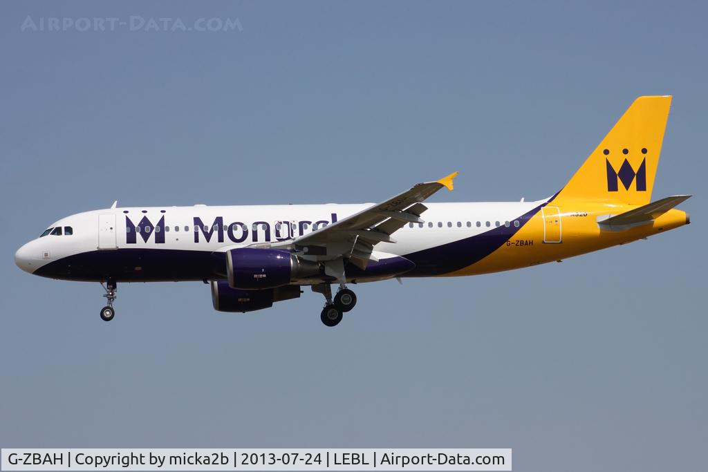 G-ZBAH, 2001 Airbus A320-214 C/N 1413, Landing. Scrapped in january 2019