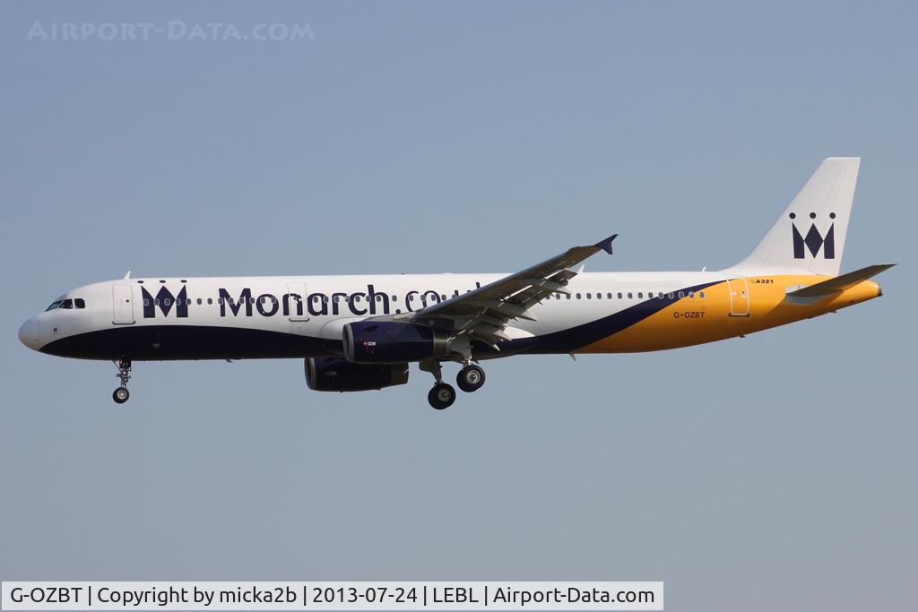 G-OZBT, 2008 Airbus A321-231 C/N 3546, Landing
