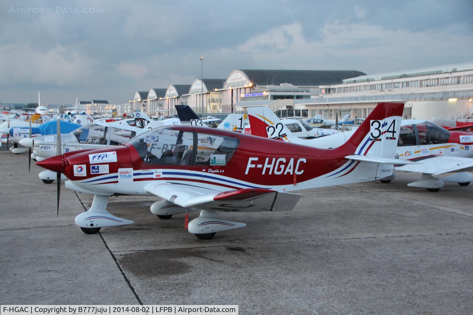 F-HGAC, Robin DR-400-120 C/N 2653, at Le Bourget during young pilot tour