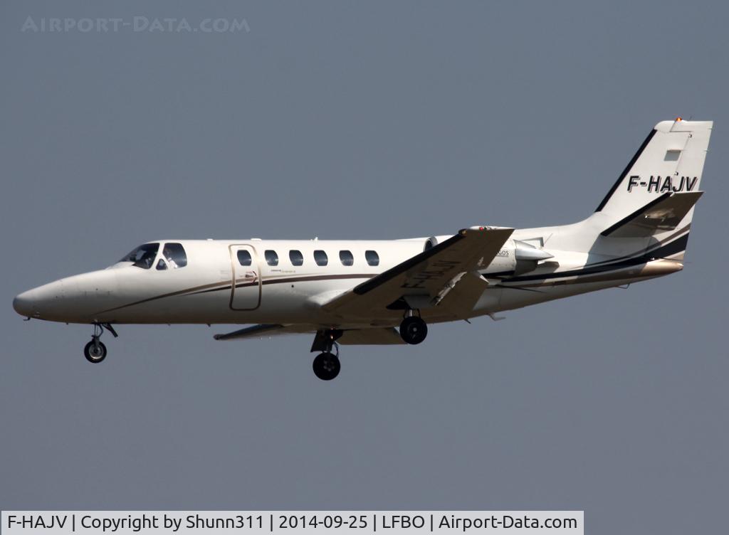 F-HAJV, 1989 Cessna 550 Citation II C/N 550-0622, Landing rwy 32L