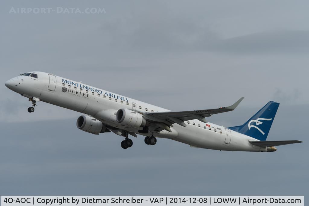 4O-AOC, 2010 Embraer 195LR (ERJ-190-200LR) C/N 19000358, Montenegro Airlines Embraer 195