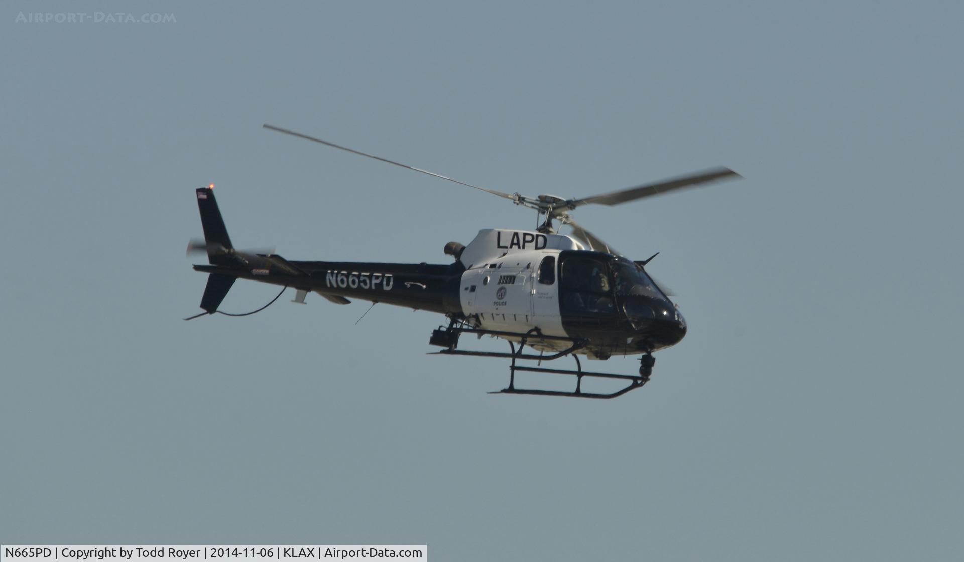 N665PD, 2008 Eurocopter AS-350B-2 Ecureuil Ecureuil C/N 4491, Departing LAX and heading south