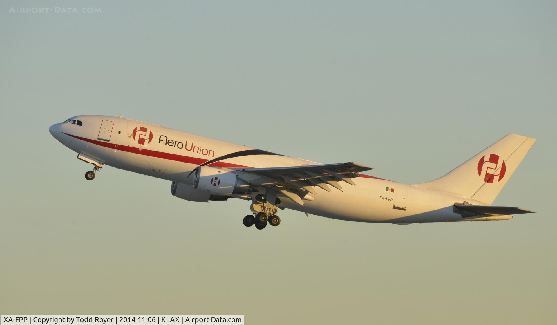 XA-FPP, 1983 Airbus A300B4-203(F) C/N 247, Departing LAX on 25R