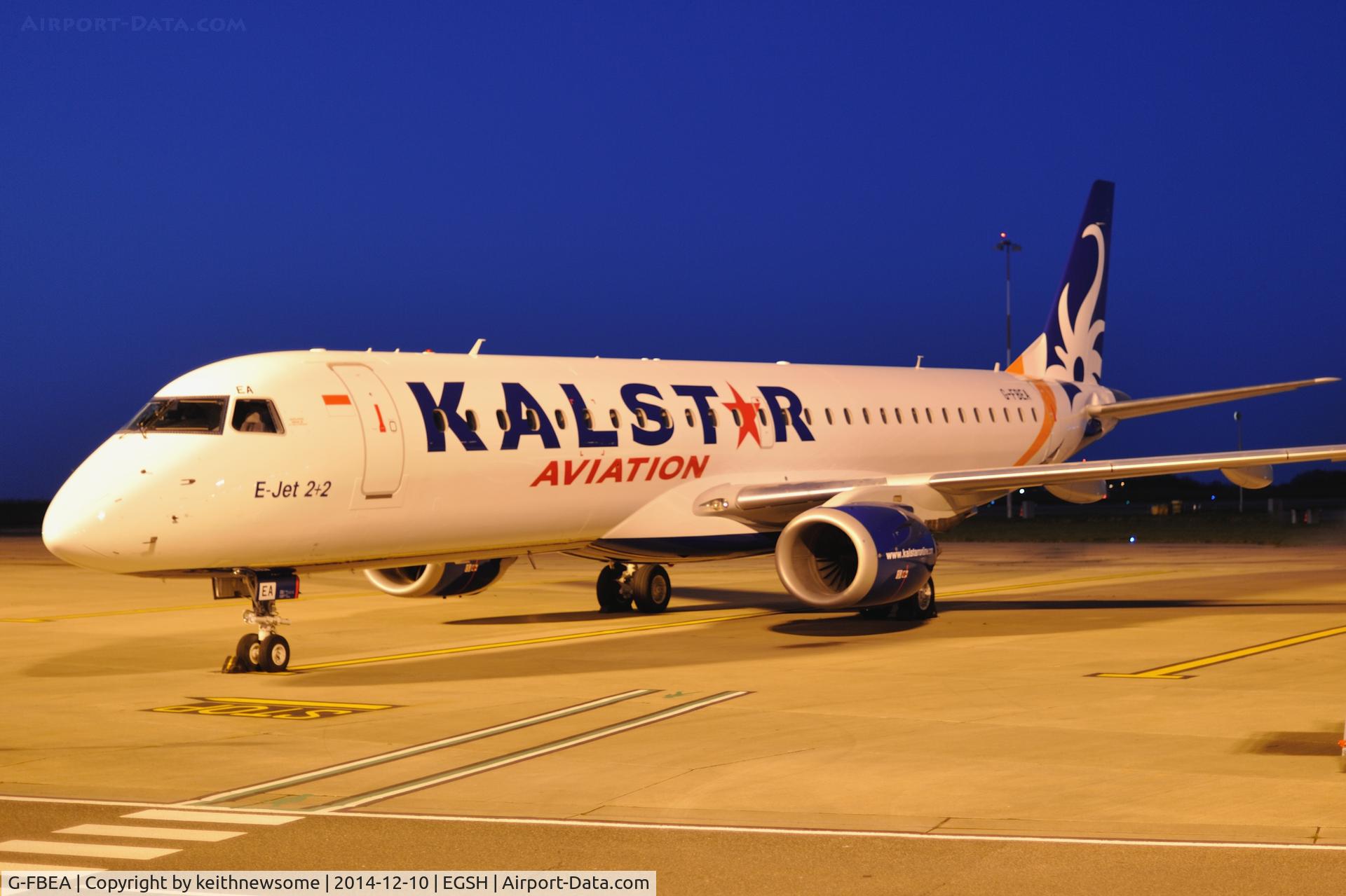 G-FBEA, 2006 Embraer 195LR (ERJ-190-200LR) C/N 19000029, Now in Kalstar colour scheme !