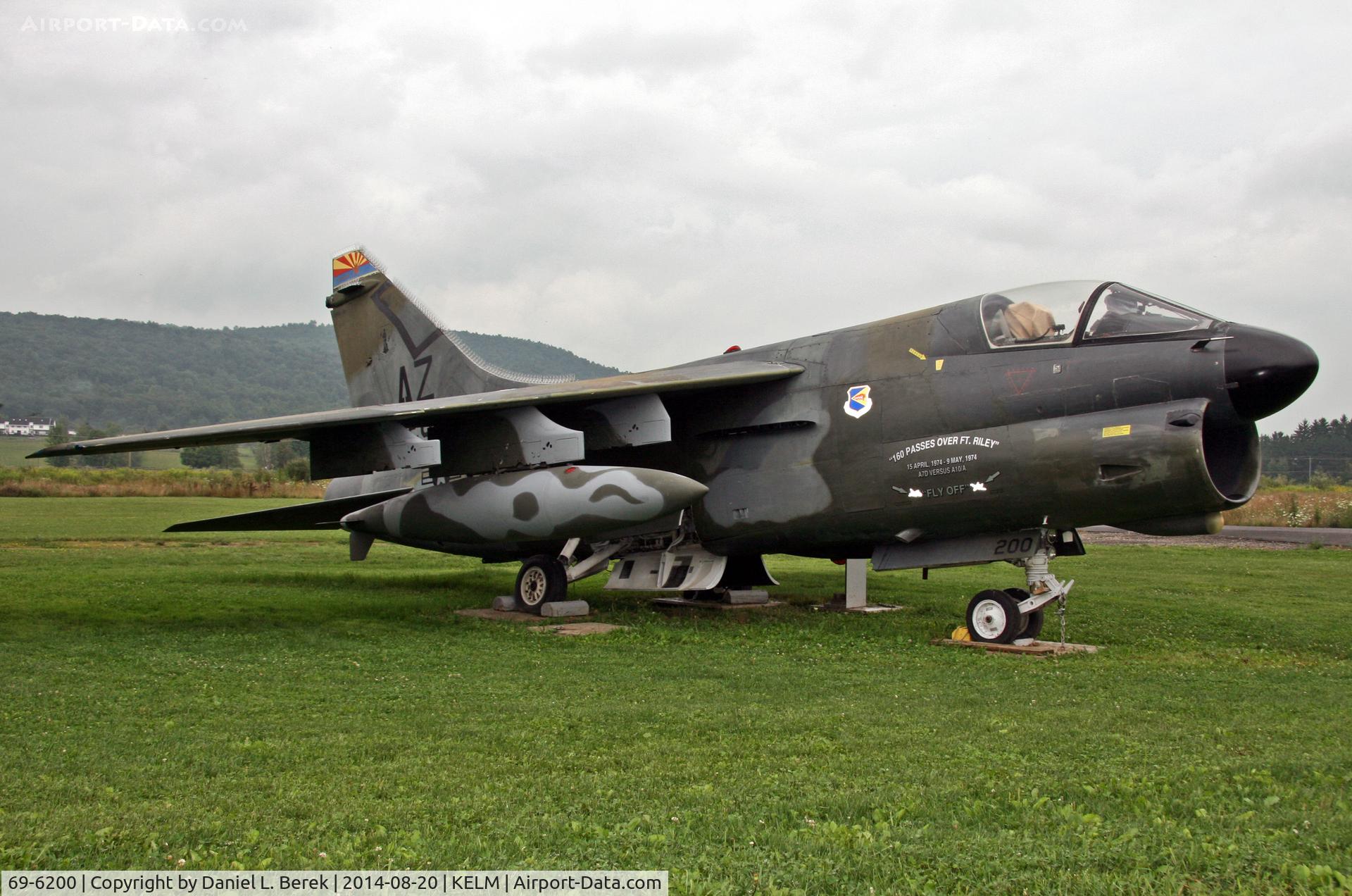 69-6200, 1969 LTV A-7D Corsair II C/N D-030, The Wings of Eagles Discovery Center is home to this beautifully restored Corsair.