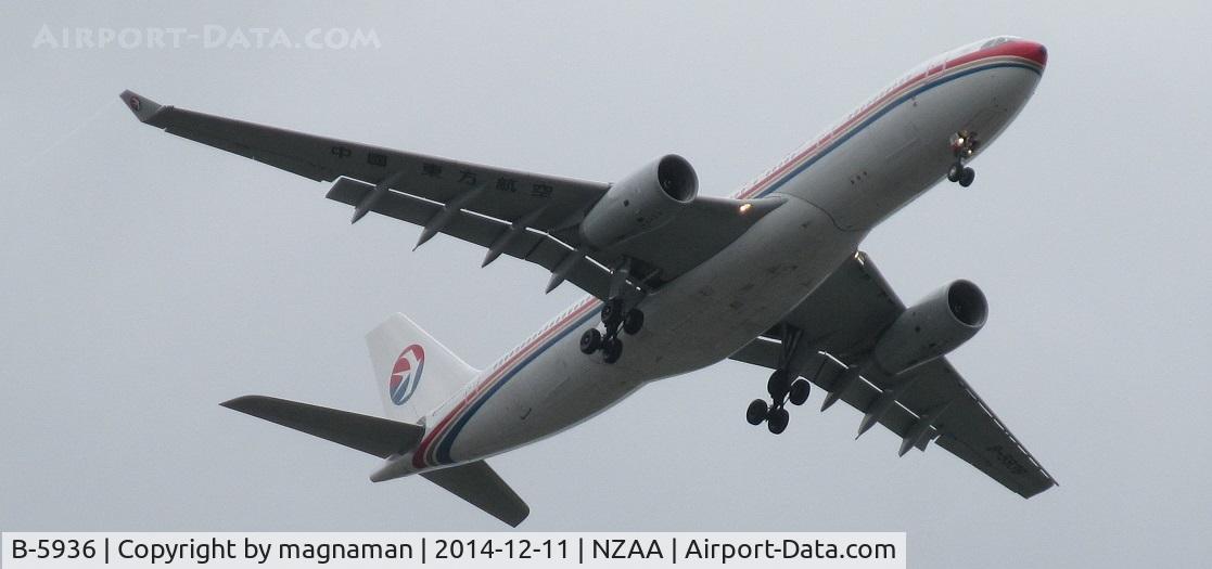 B-5936, 2013 Airbus A330-243 C/N 1461, on short finals over clover park