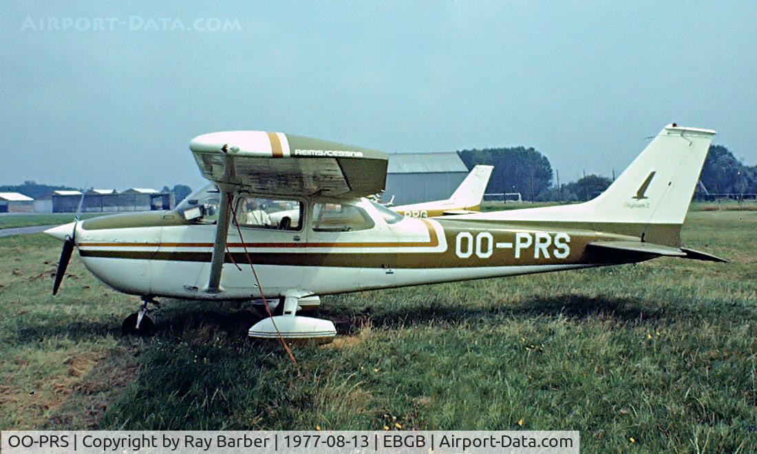 OO-PRS, 1974 Reims F172M II Skyhawk C/N 1044, OO-PRS   R/Cessna F.172M Skyhawk [1044] Grimbergen~OO 13/08/1977. From a slide.