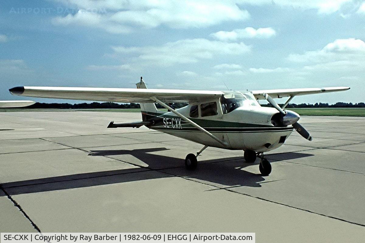 SE-CXK, Cessna 175B Skylark C/N 56888, Cessna 175B Skylark [56888] Groningen-Eelde~PH 09/06/1982. From a slide.