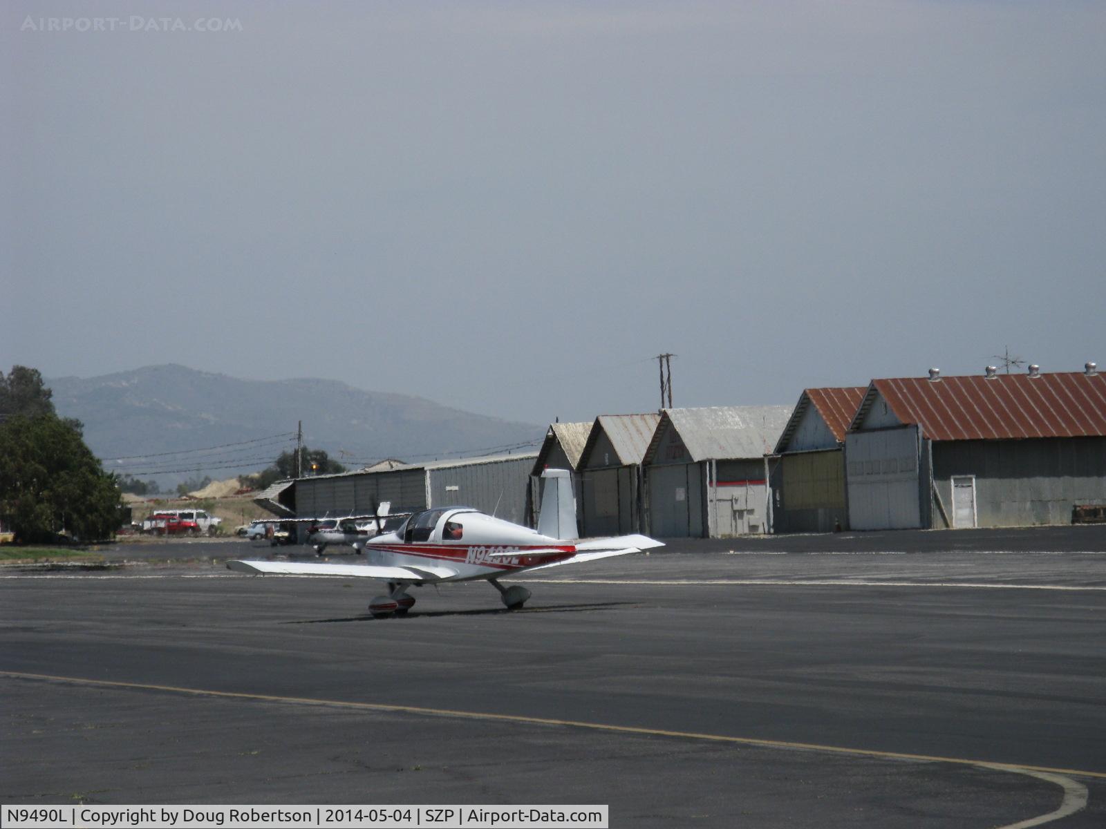 N9490L, 1971 American Aviation AA-1A Trainer Trainer C/N AA1A-0290, 1971 American Aviation AA-1A TRAINER, Lycoming O-235 108 Hp, taxi