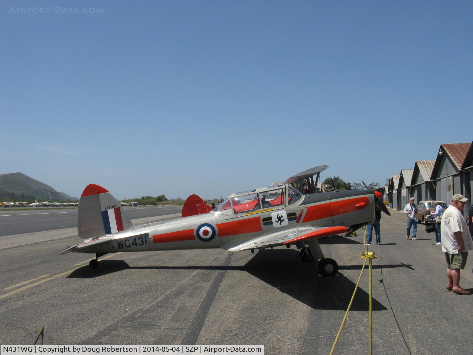 N431WG, 1951 De Havilland DHC-1 Chipmunk 22 C/N C1/0505, 1951 DeHavilland DHC-1 Ser. 22 CHIPMUNK, DeHavilland Gypsy Major-8 145 Hp inverted in-line, Experimental class warbird