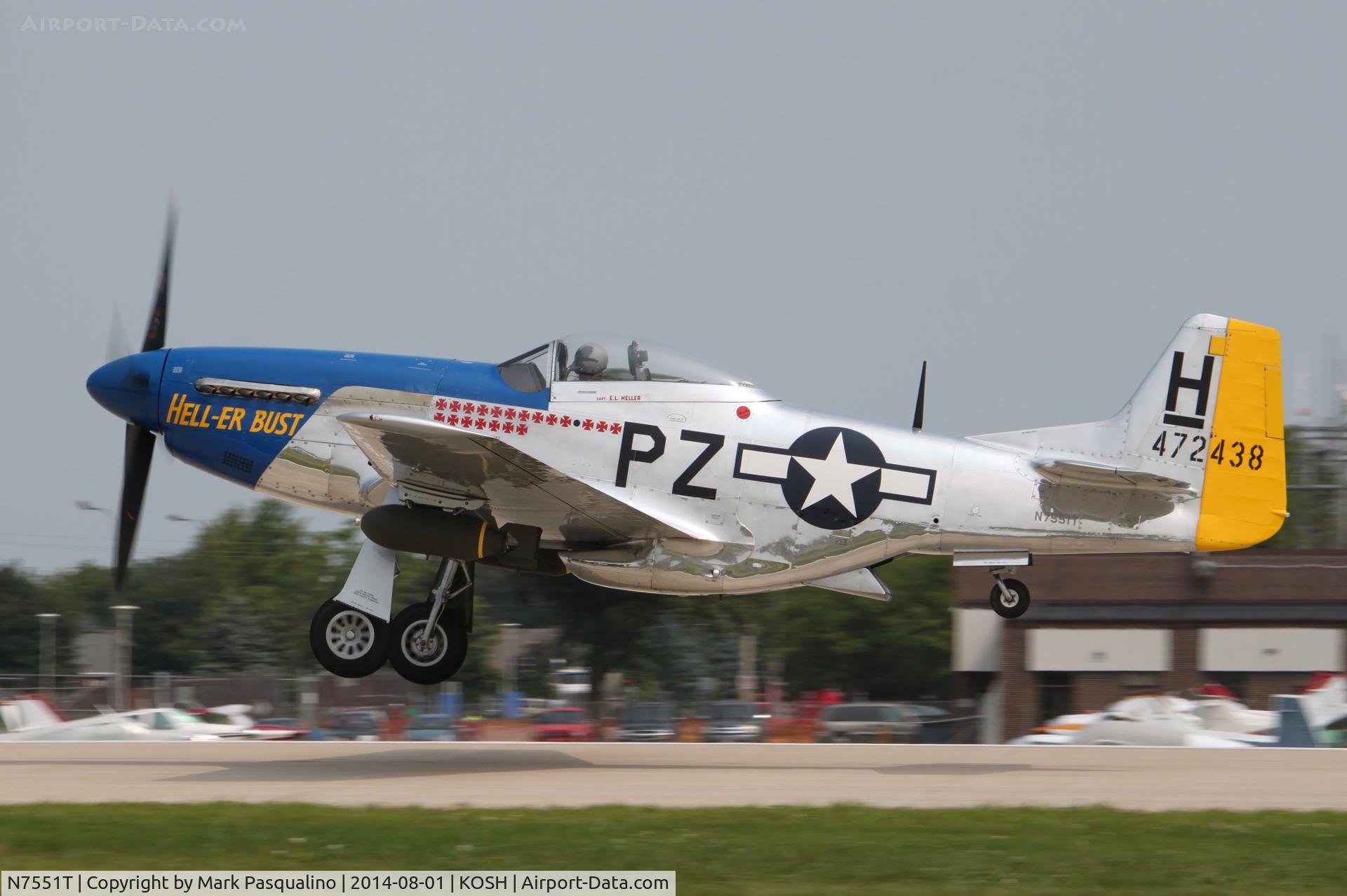 N7551T, 1944 North American P-51D Mustang C/N 122-38997, North American P-51D