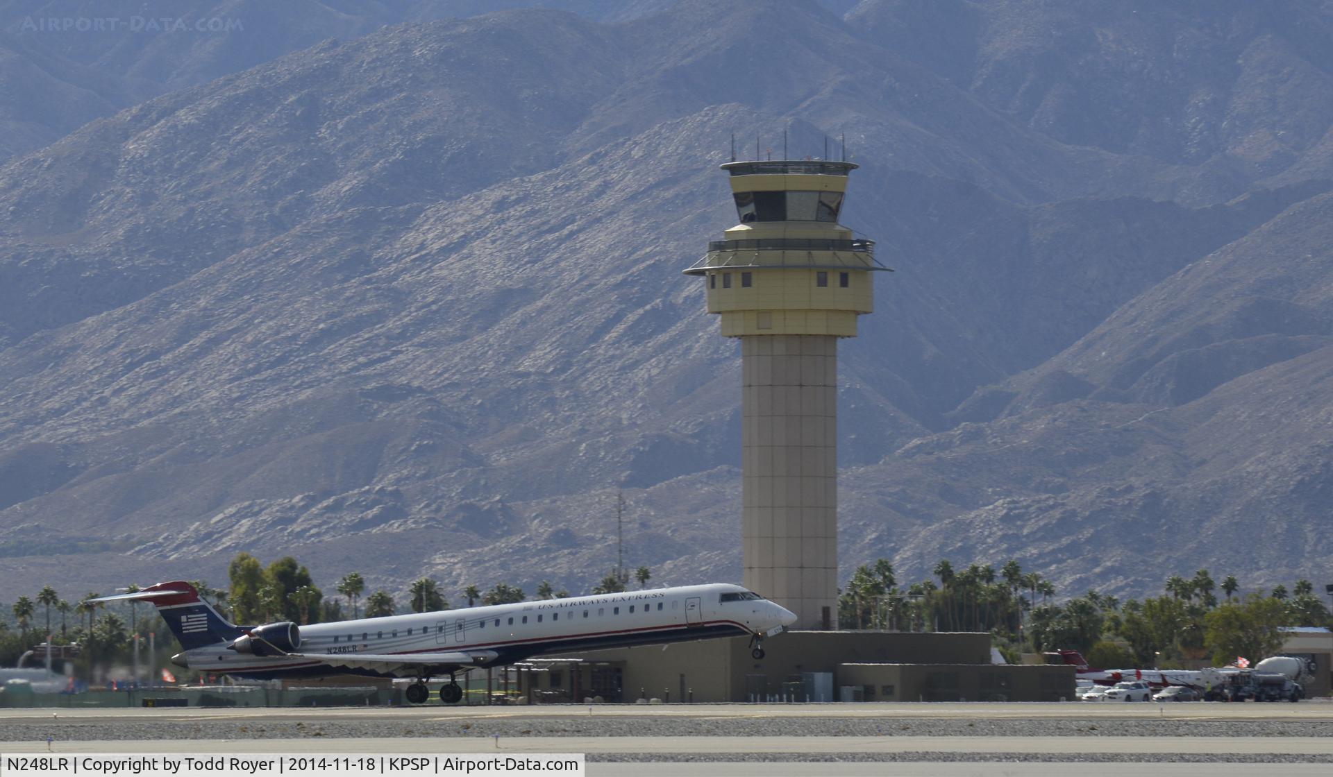 N248LR, 2011 Bombardier CRJ-900LR (CL-600-2D24) C/N 15274, Departing Palm Springs