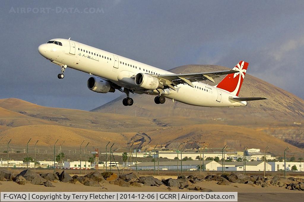 F-GYAQ, 1996 Airbus A321-211 C/N 827, At Lanzarote Airport ( Canary Isles ) in December 2014