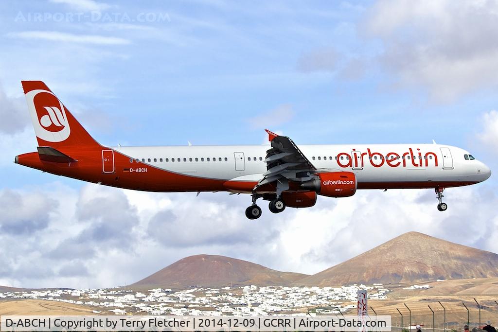 D-ABCH, 2011 Airbus A321-211 C/N 4728, At Lanzarote Airport ( Canary Isles ) in December 2014