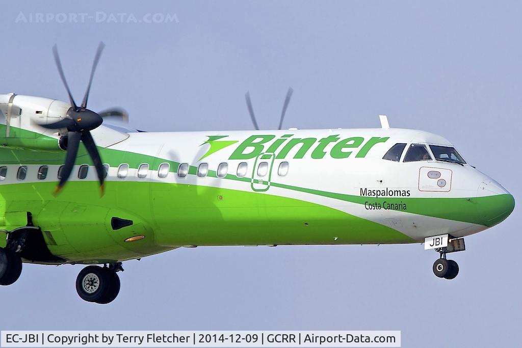 EC-JBI, 2004 ATR 72-212 C/N 713, At Lanzarote Airport ( Canary Isles ) in December 2014