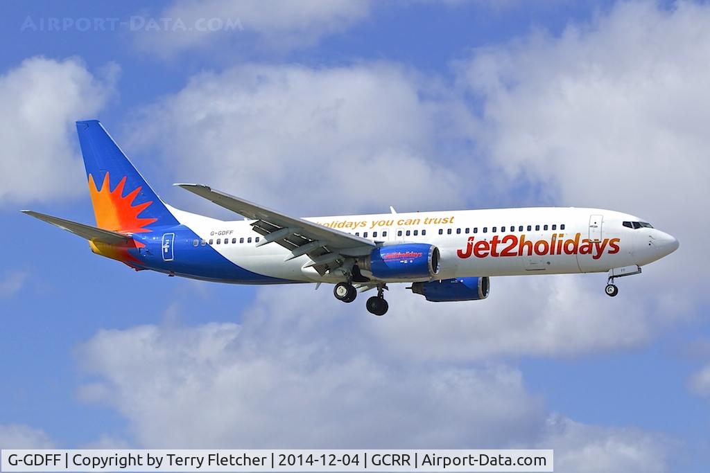 G-GDFF, 1999 Boeing 737-85P C/N 28385, At Lanzarote Airport ( Canary Isles ) in December 2014