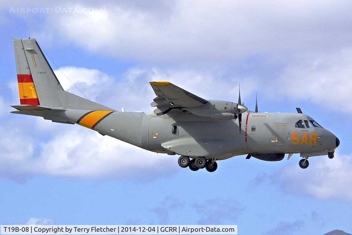 T19B-08, 1990 Airtech CN-235-100M C/N C039, At Lanzarote Airport ( Canary Isles ) in December 2014