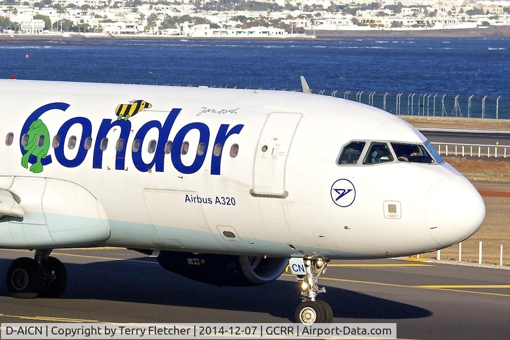 D-AICN, 2003 Airbus A320-214 C/N 1968, At Lanzarote Airport ( Canary Isles ) in December 2014