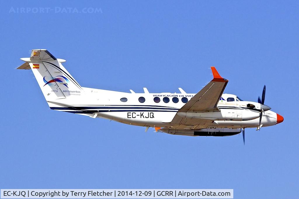 EC-KJQ, 1999 Raytheon King Air 350 (B300) C/N FL-255, At Lanzarote Airport ( Canary Isles ) in December 2014