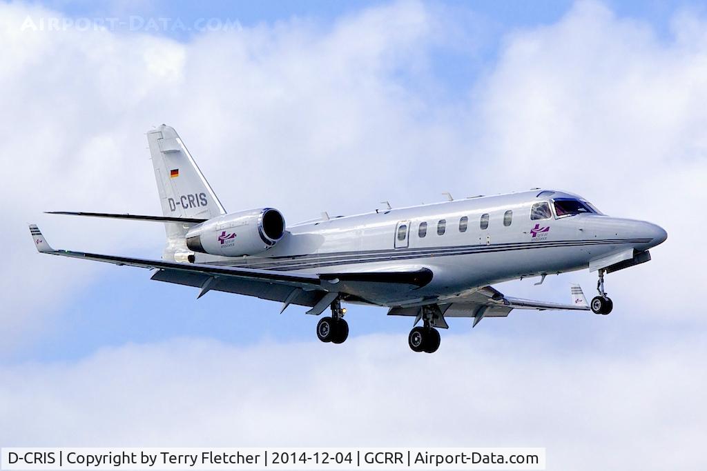 D-CRIS, 1998 Israel Aircraft Industries 1125A Astra SPX C/N 107, At Lanzarote Airport ( Canary Isles ) in December 2014