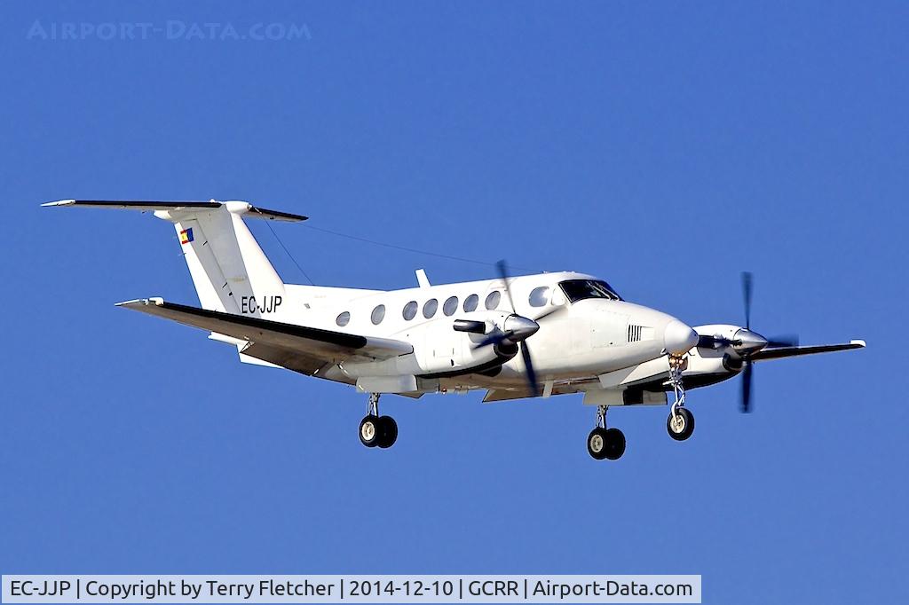 EC-JJP, 2000 Beech 200 C/N BB-845, At Lanzarote Airport ( Canary Isles ) in December 2014