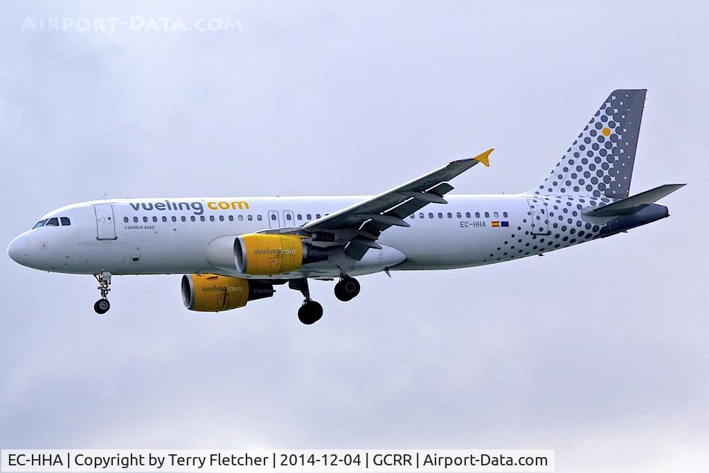 EC-HHA, 2000 Airbus A320-214 C/N 1221, At Lanzarote Airport ( Canary Isles ) in December 2014