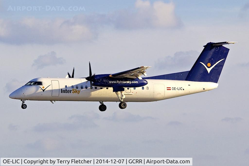 OE-LIC, 1997 De Havilland Canada DHC-8-314 Dash 8 C/N 503, At Lanzarote Airport ( Canary Isles ) in December 2014