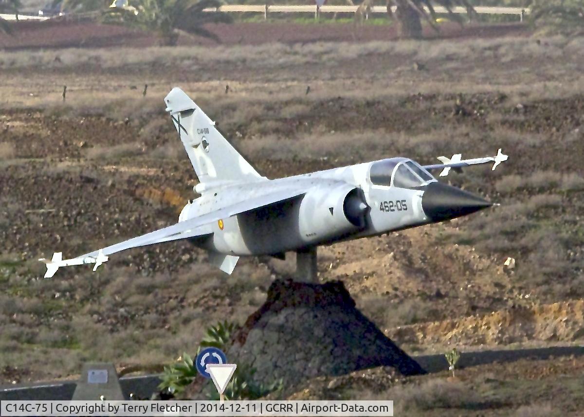 C14C-75, Dassault Mirage F.1EDA C/N 552, Gate Guardian at Lanzarote Air Base