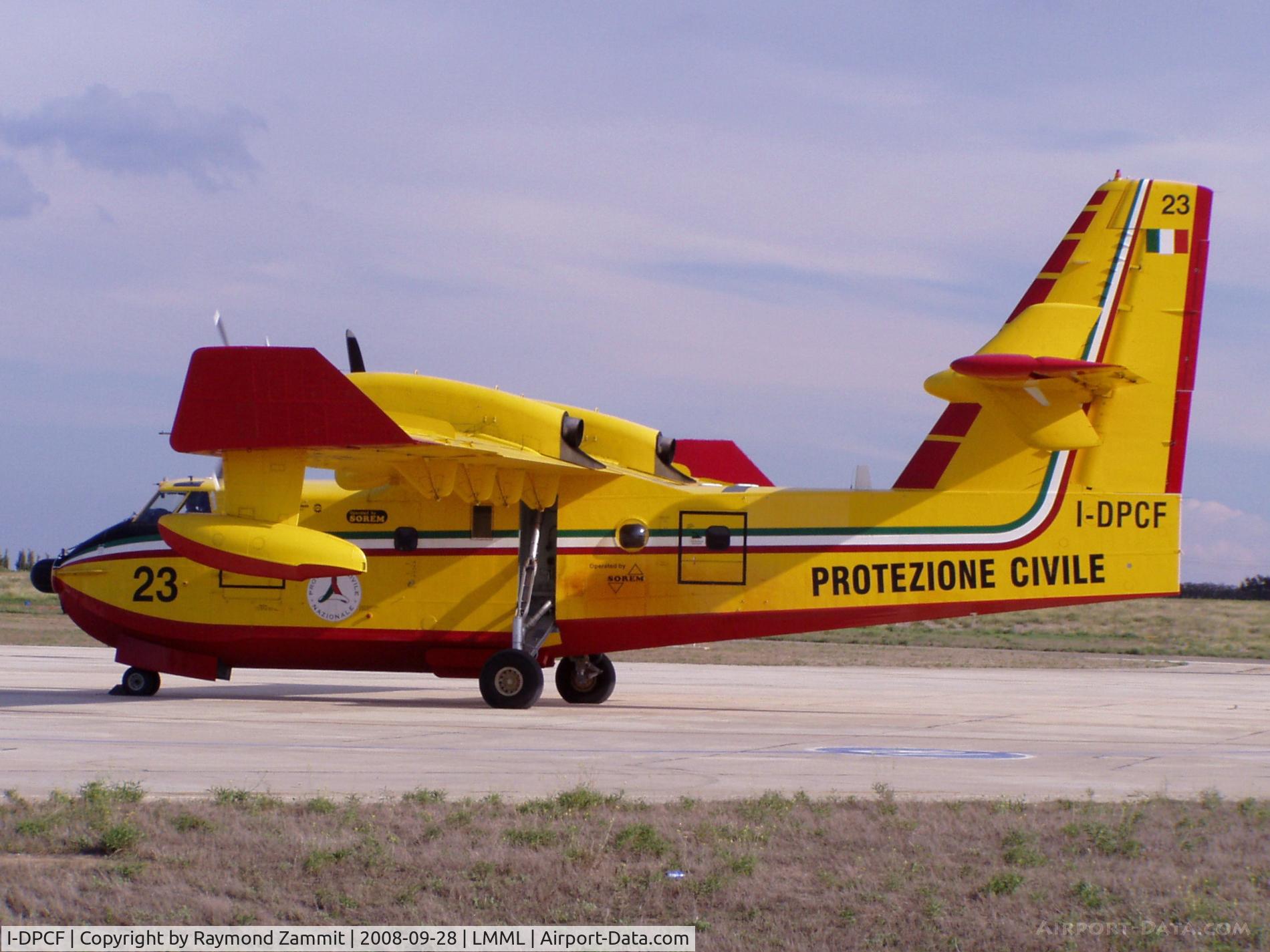 I-DPCF, Bombardier CL-415 (CL-215-6B11) C/N 2059, Canadair CL-415 I-DPCF/23 of Italian Civil Protection.