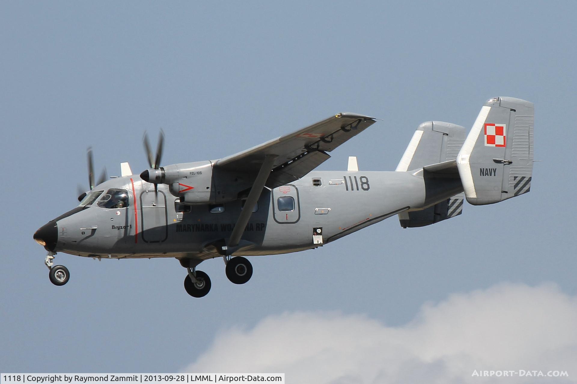 1118, PZL-Mielec M-28B1TD Bryza 1TD C/N AJG002-02, PZL-Mielec M-28B1TD Bryza  1118 of Polish Navy