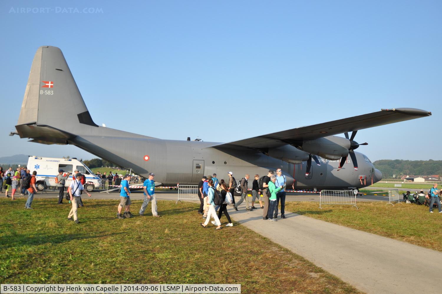 B-583, 2004 Lockheed Martin C-130J-30 Super Hercules C/N 382-5583, Lockheed C-130J-30 Hercules of the Royal Danish Air Force at Payerne Air Base, Switzerland, AIR14.
