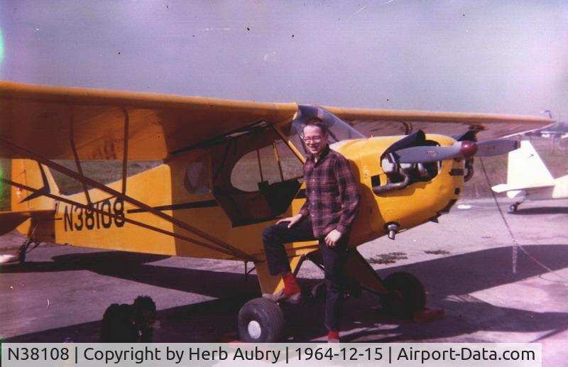 N38108, 1941 Piper J3C-65 Cub C/N 6807, At Phoenix Field, Ca.  now closed, 1963.  My Dad's toy, it's nice to see it's still out there.