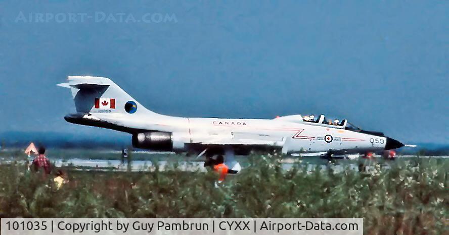 101035, 1957 McDonnell CF-101B Voodoo C/N 541, Taken at the Abbotsford Airshow sometime in the early 80's and scanned from deteriorating slide.