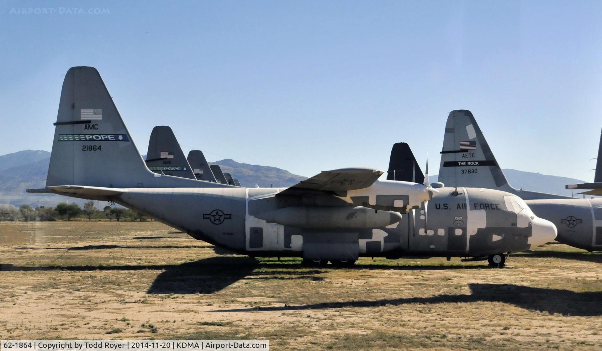 62-1864, 1962 Lockheed C-130E Hercules C/N 382-3828, Passing time in the 